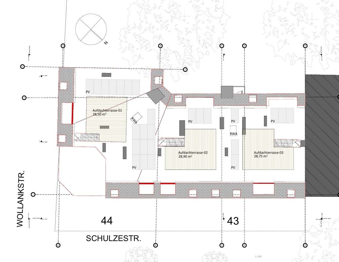 Nur 1.200€/m2 - Dachgeschossrohling mit Baugenehmigung für 3 Wohnungen am S-Bahnhof Wollankstr. – Berlin