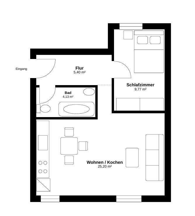 Bezugsfreie und Sanierte Helle 2-Zimmer-Wohnung im Schillerkiez - oberste Etage direkt am Flugfeld – Berlin