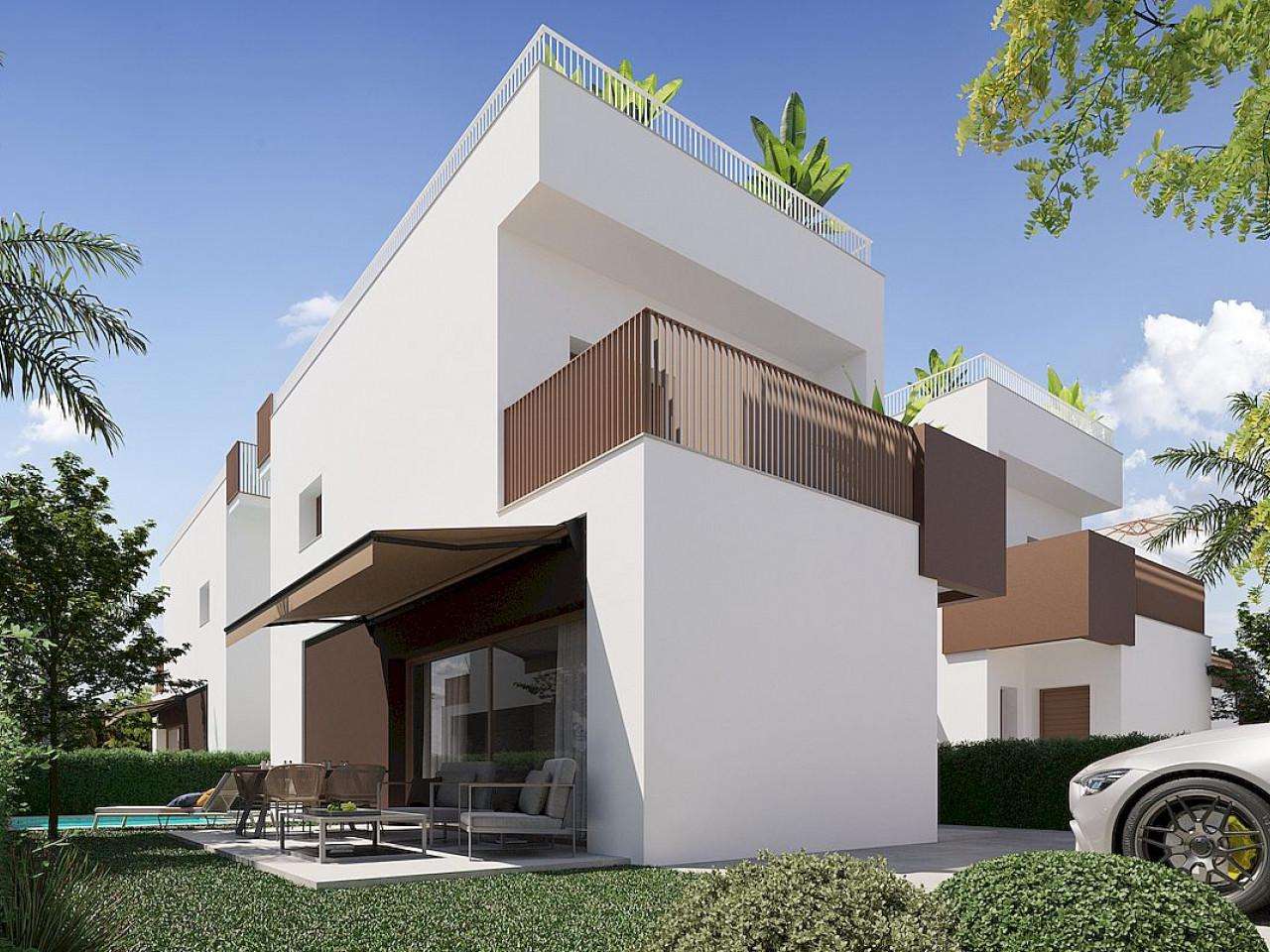 Neubau Villas mit 3 Schlafzimmern und 3 Badezimmern in La Marina| Ref: MA-1483B – La marina