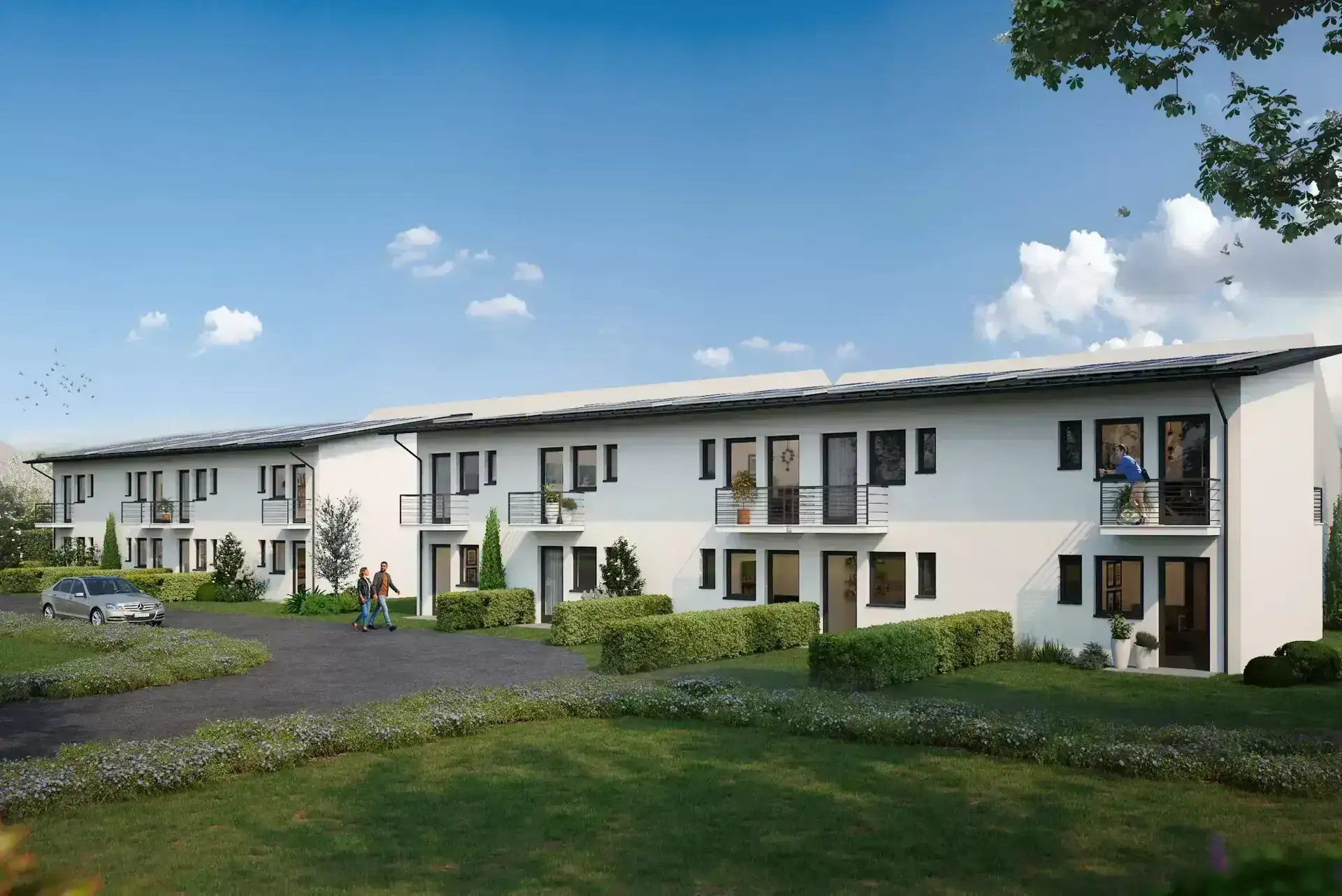 Erstbezug Neubau! Komplett möbliert mit 3er Küche und hochwertigen Schreinermöbeln! Südbalkon! – Prien am Chiemsee