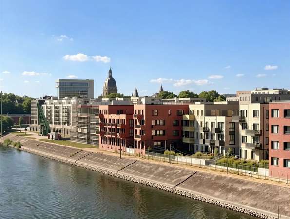 Erstbezug mit Rheinblick – 1-Zimmer Wohnung am Mainzer Zollhafen — Bild 8 von 10