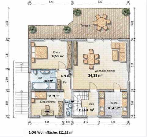 Viel Platz, viele Möglichkeiten: 2 Familienhaus mit großem Gartenparadies — Bild 31 von 32