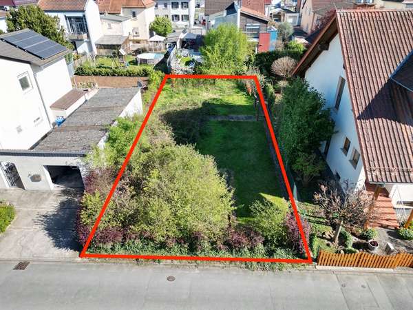 Seltene Gelegenheit! Beste Lage! Baugrundstück für ein 1–2 Familienhaus in Altrheinnähe von Ginsheim — Bild 7 von 9