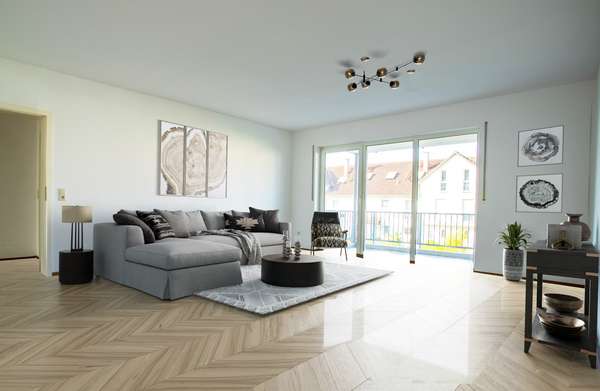 Sonnenverwöhnte 3 Zimmer - Wohlfühlwohnung mit Balkon und Tiefgaragenstellplatz — Bild 3 von 15