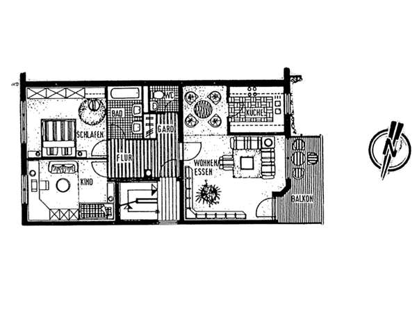 Ihr Sonnenbalkon an der Laubenheimer Höhe -  helle 3 Zimmerwohnung mit perfekter Raumaufteilung — Bild 18 von 18