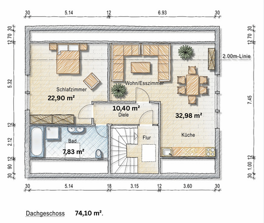 Viel Platz, viele Möglichkeiten: 2 Familienhaus mit großem Gartenparadies — Bild 32 von 32