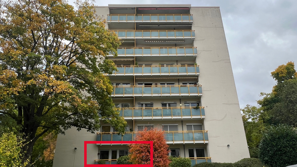 Gepflegte 3-Zimmerwohnung mit großem Balkon und Blick ins Grüne — Bild 9 von 11
