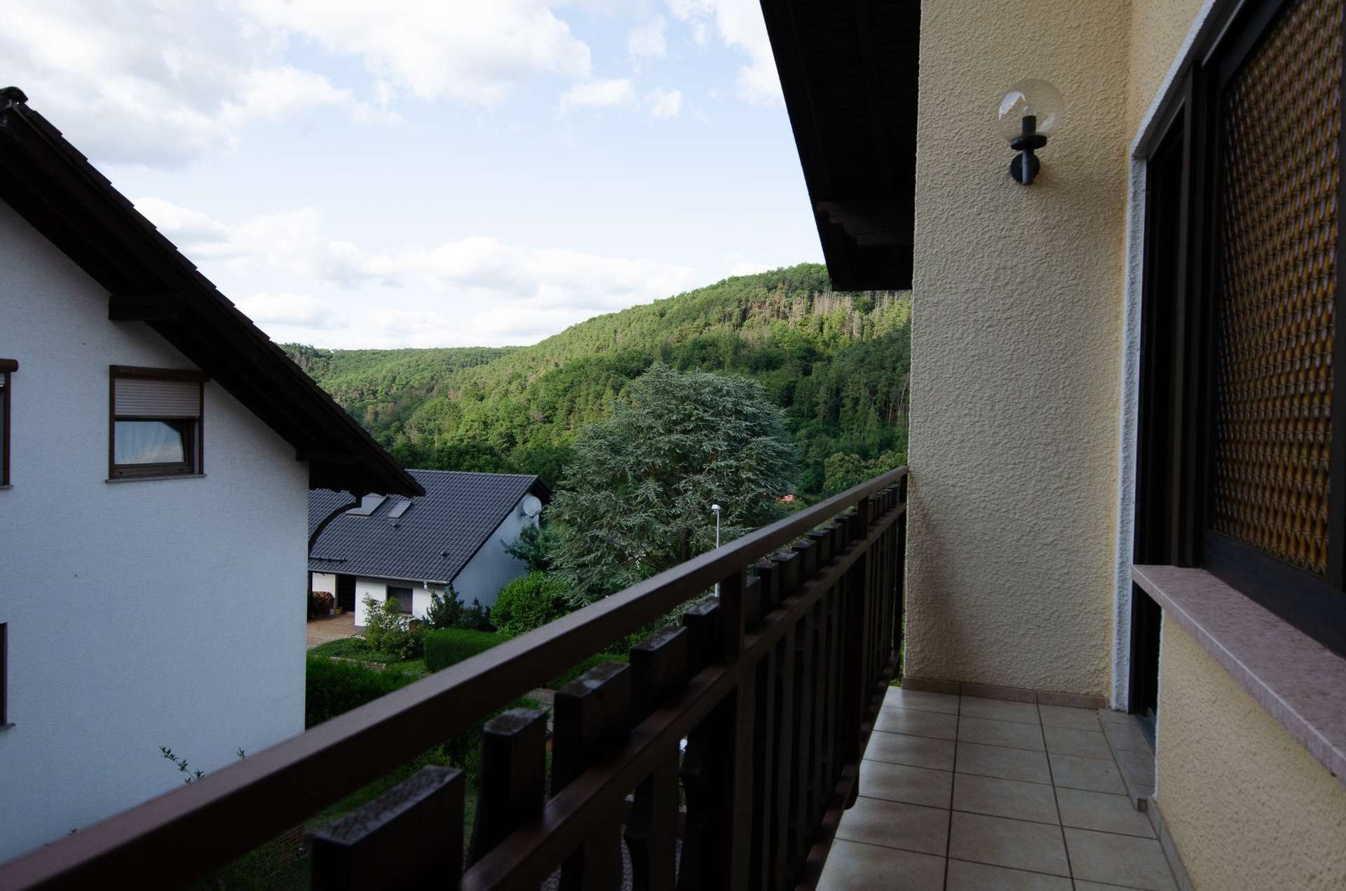 Aussicht Balkon Seite