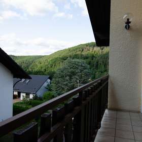 Aussicht Balkon Seite